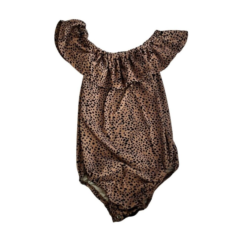 Bailey's Blossoms Cheetah Print Leotard Size 4T